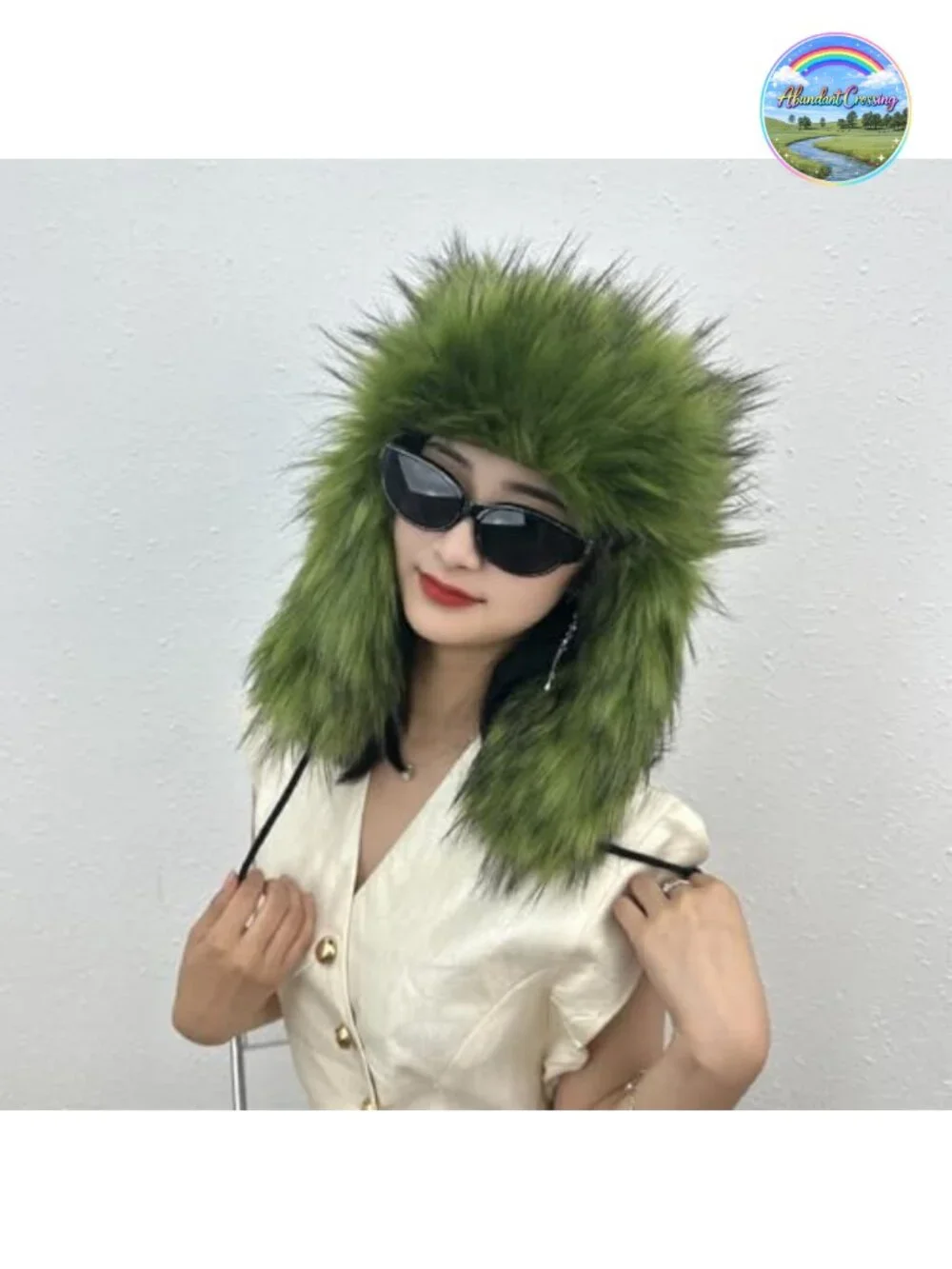 Faux Fur Trapper Hat with Earmuffs Warm Winter Ushanka for Men Women
